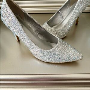 Ardene Silver Sparkle Heels